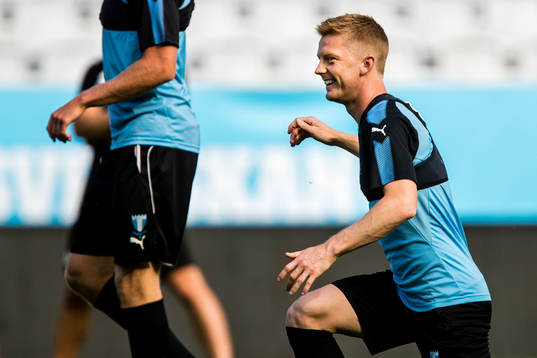 Malmö FFs Anders Christiansen  träning