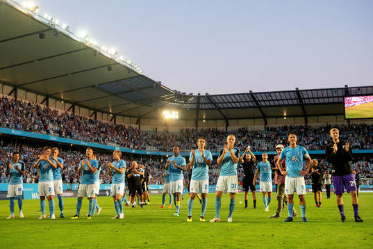 Players of Malmö FF celebrates