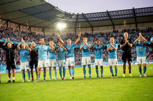 Players of Malmö FF celebrates