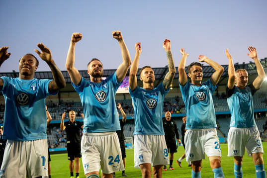 Players of Malmö FF celebrates