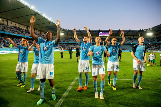 Players of Malmö FF celebrates
