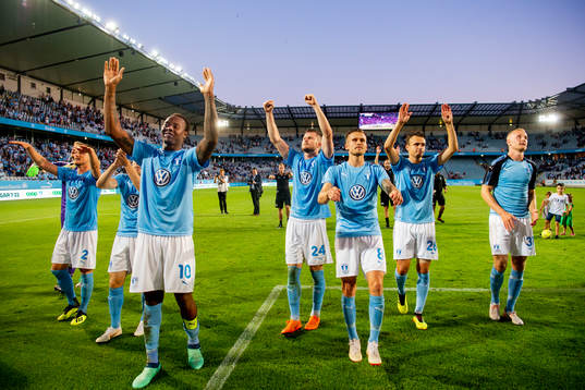 Players of Malmö FF celebrates