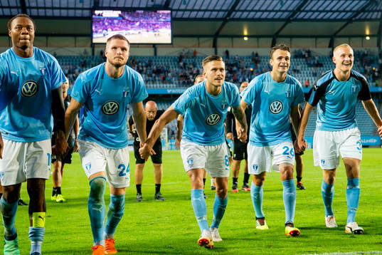 Players of Malmö FF celebrates