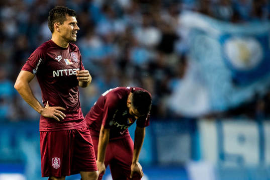Players of Cluj looks dejected
