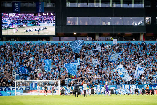 Players of Malmö FF celebrates