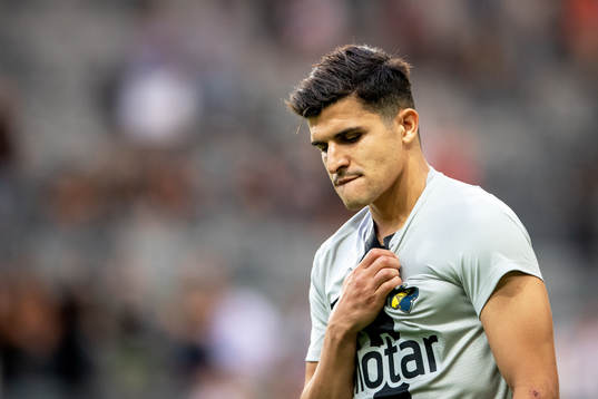 Tarik Elyounoussi of AIK looks dejected