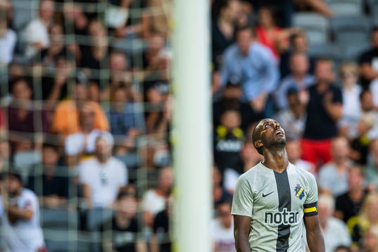 Henok Goitom of AIK reacts