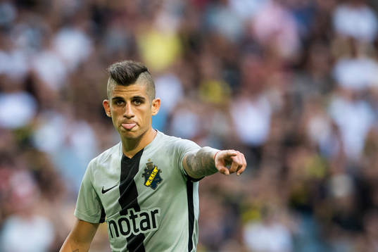 Nicolás Stefanelli of AIK reacts