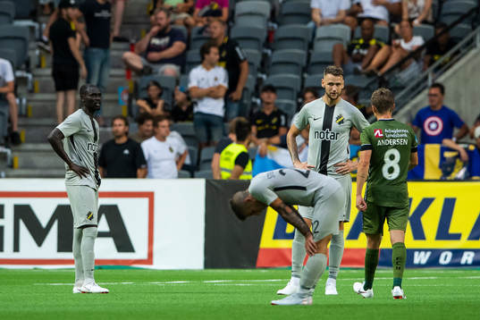Players of AIK look dejected