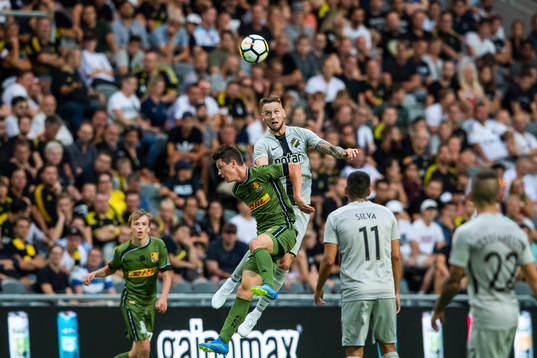 Mathias Rasmussen of Nordsjälland and Alexander Milosevic