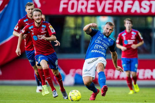 Helsingborgs Rasmus Jönsson och Norrbys Mehmed Dresevic