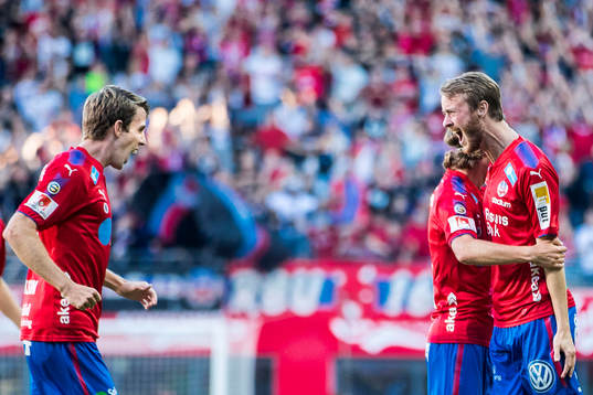 Helsingborgs Rasmus Jönsson jublar