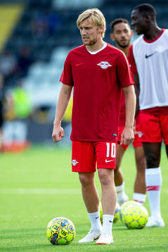 Emil Forsberg of Leipzig prior to the UEFA Europa League