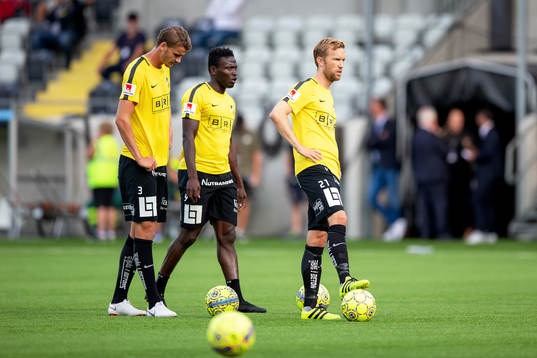 Johan Hammar, Alhassan Kamara and Rasmus Lindgren of