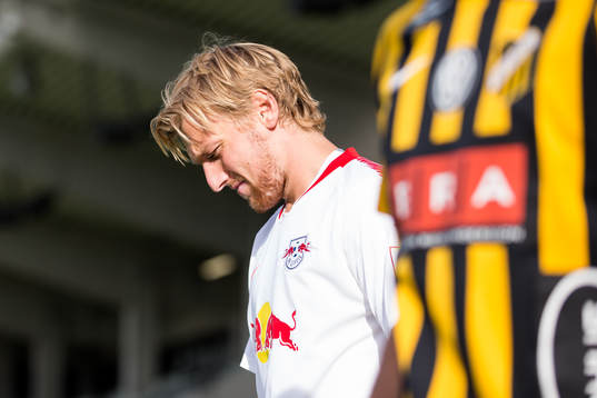 Emil Forsberg of Leipzig prior to the UEFA Europa League