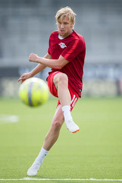 Emil Forsberg of Leipzig prior to the UEFA Europa League