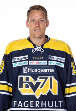 HV71s Joakim Anderssonposerar för ett porträtt
