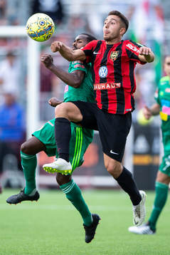 Brommapojkarnas Moustafa Zeidan och Dalkurds Ammar Ahmed