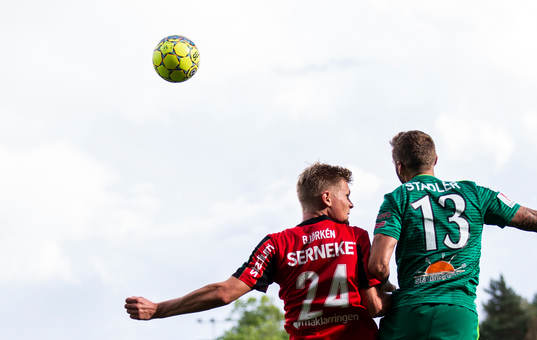 Brommapojkarnas Fritiof Björkén och Dalkurds Andrew