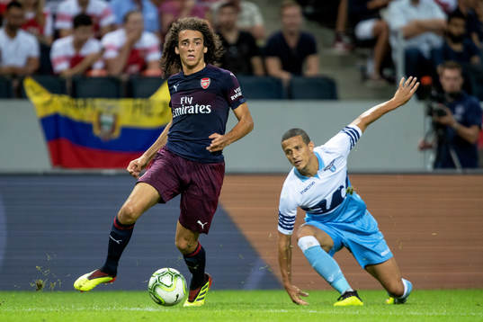 Matteo Guendouzi of Arsenal and Luiz Felipe of Lazio