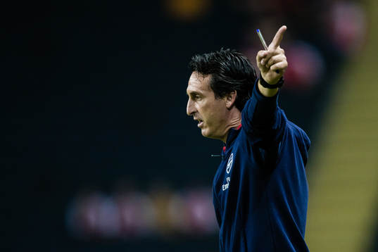 Coach Unai Emery of Arsenal