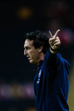 Coach Unai Emery of Arsenal