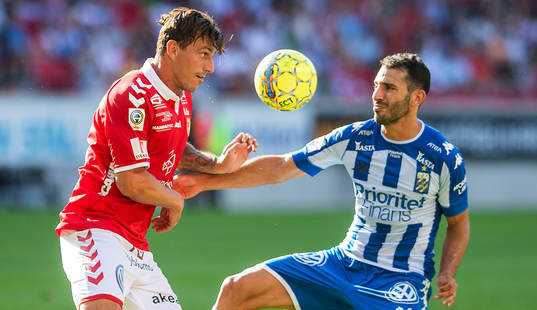 Kalmars Erton Fejzullahu och IFK Göteborgs André Calisir