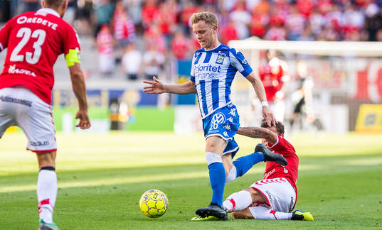 IFK Göteborgs Victor Wernersson och Kalmars Herman Hallberg