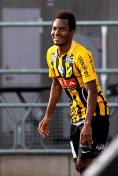 Häckens Nasiru Mohammed jublar