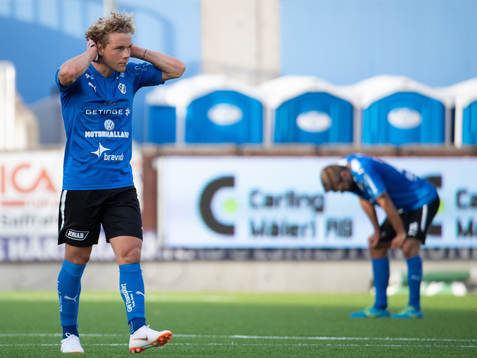 Halmstads Hoskuldur Gunnlaugsson deppar