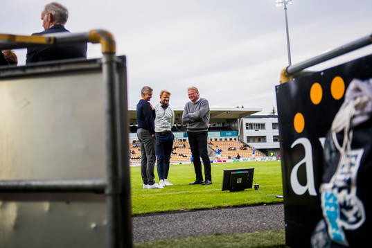 Ole Gunnar Solskjær, manager of Molde, and Jørgen