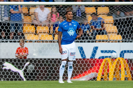 Ruben Gabrielsen of Molde looks dejected