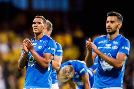 Ruben Gabrielsen of Molde looks dejected