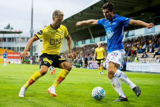 Mats Haakenstad of Lillestrøm and Kristoffer Haugen of