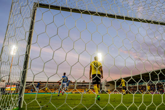 Etzaz Hussain of Molde celebrates