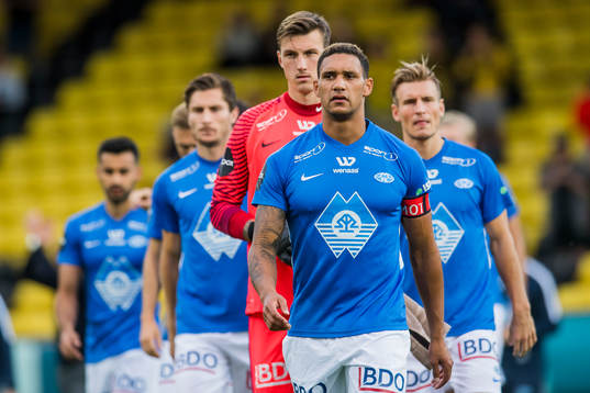 Goalkeeper Andreas Linde and Ruben Gabrielsen of Molde