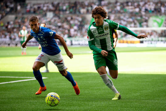 Trelleborgs Felix Hörberg och Hammarbys Neto Borges
