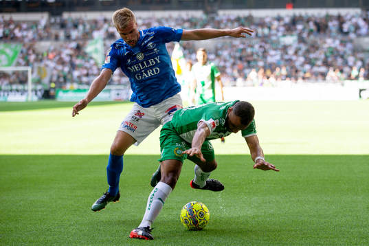 Trelleborgs Robin Nilsson och Hammarbys Serge-Junior
