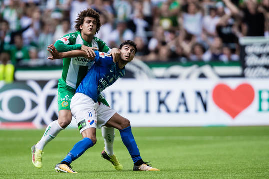 Hammarbys Neto Borges och Trelleborgs Deniz Hümmet