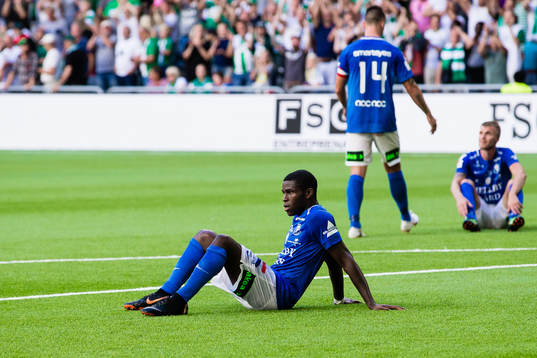 Trelleborgs Kofi Sarkodie deppar