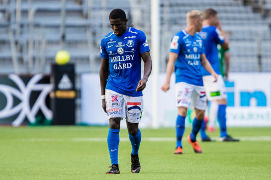 Trelleborgs Kofi Sarkodie deppar