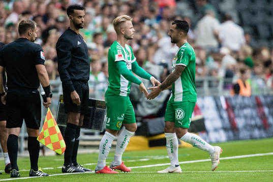 Hammarbys Sander Svendsen byts in istället Jiloan Hamad