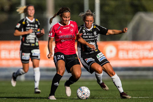 Piteås Ronja Aronsson och Limhamn Bunkeflos Elisa Lang