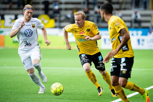 Elfsborgs Simon Lundevall och Östersunds Simon Kroon