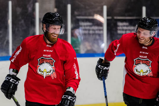 Malmö Redhawks Jens Olsson och Frederik Storm