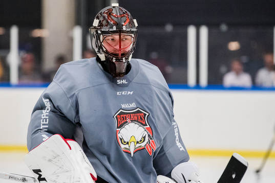 Malmö Redhawks målvakt Oscar Alsenfelt