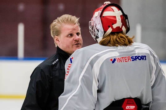 Malmö Redhawks målvaktstränare Henning Sohlberg och