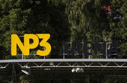 NP3-arena innan fotbollsmatchen i Allsvenskan mellan GIF