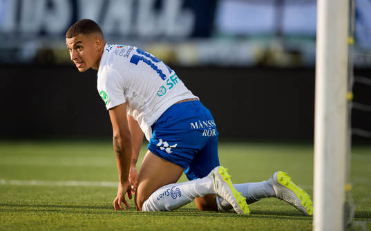 Norrköpings Jordan Larsson deppar