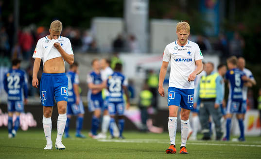 Norrköpings Filip Dagerstål och Kalle Holmberg deppar